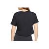 Nike Large Logo Print Sports Round Neck Short Sleeve T-Shirt Women Tops Black DB3873-010