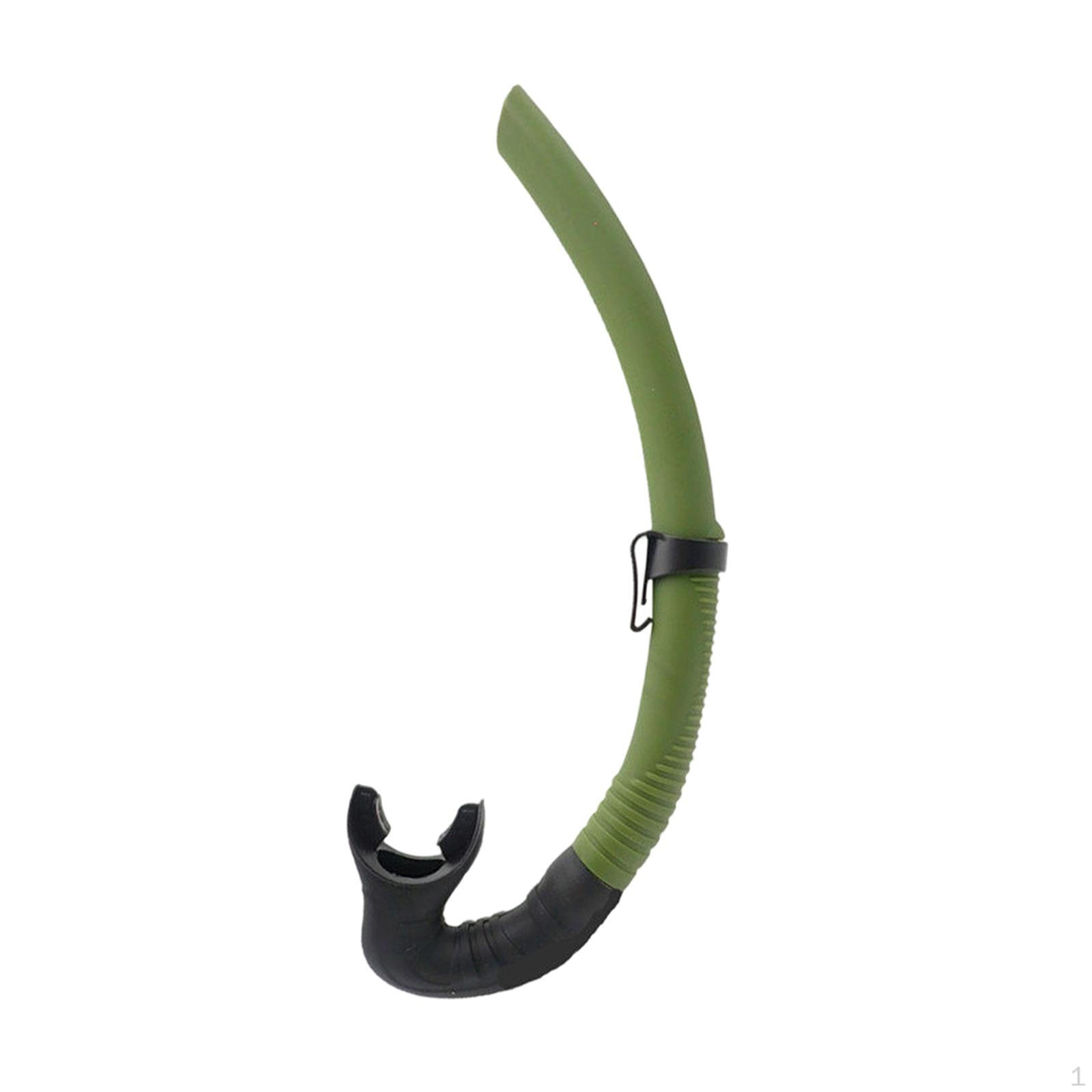 Freediving Snorkel Swim Training Portable Comfortable to Wear Silicone Mouthpiece Equipment