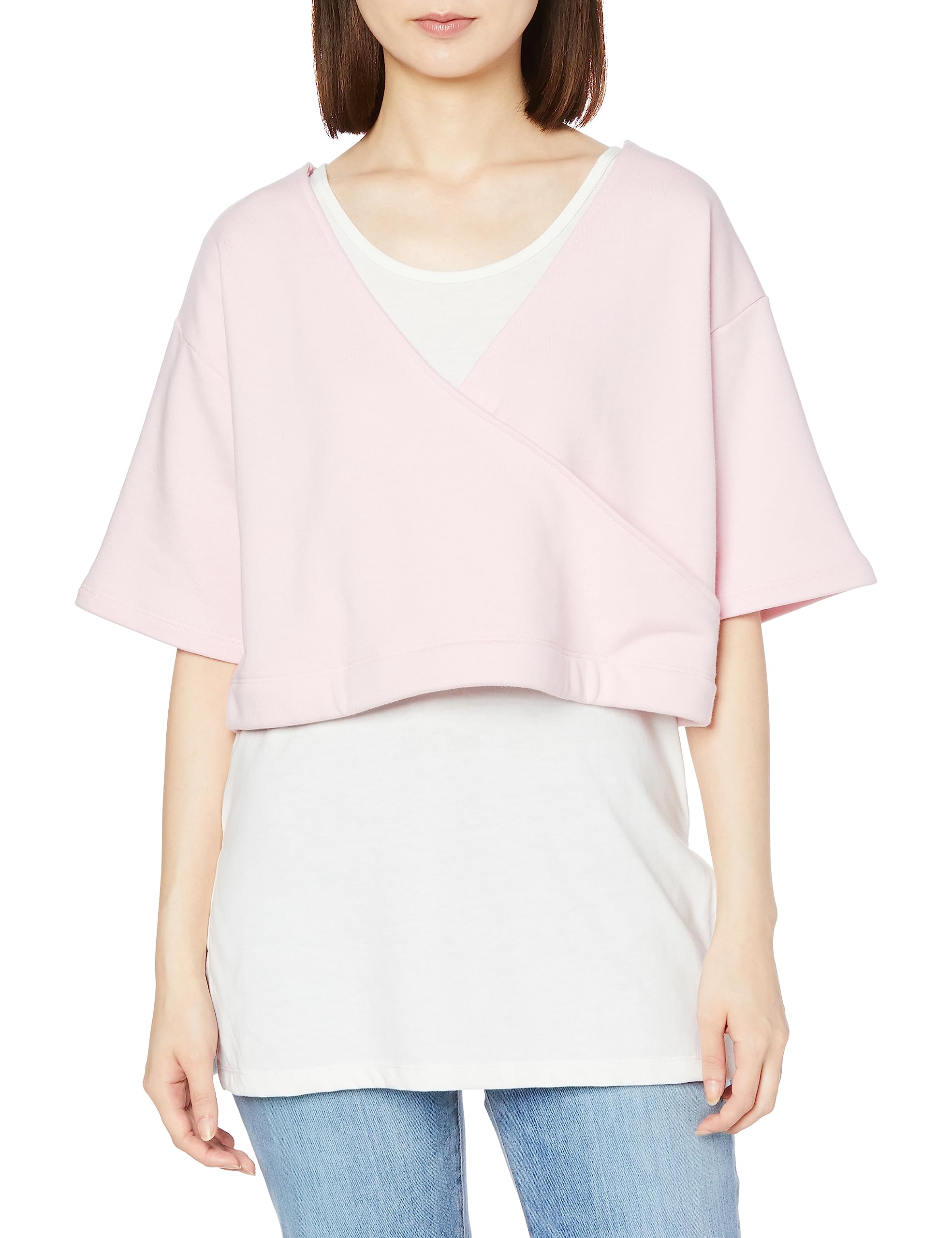 

Lee Official Layered Short Soft Medium Women s Sweatshirt, LT7138-122, Pink,