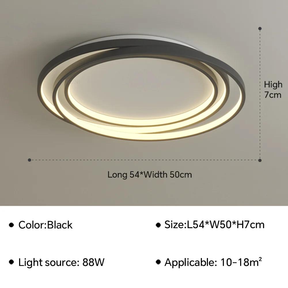 Modern LED Ceiling Lamp for Living Dining Room Bedroom Hall Ultra Thin Chandelier Indoor Home Decoration Lighting Fixture Luster