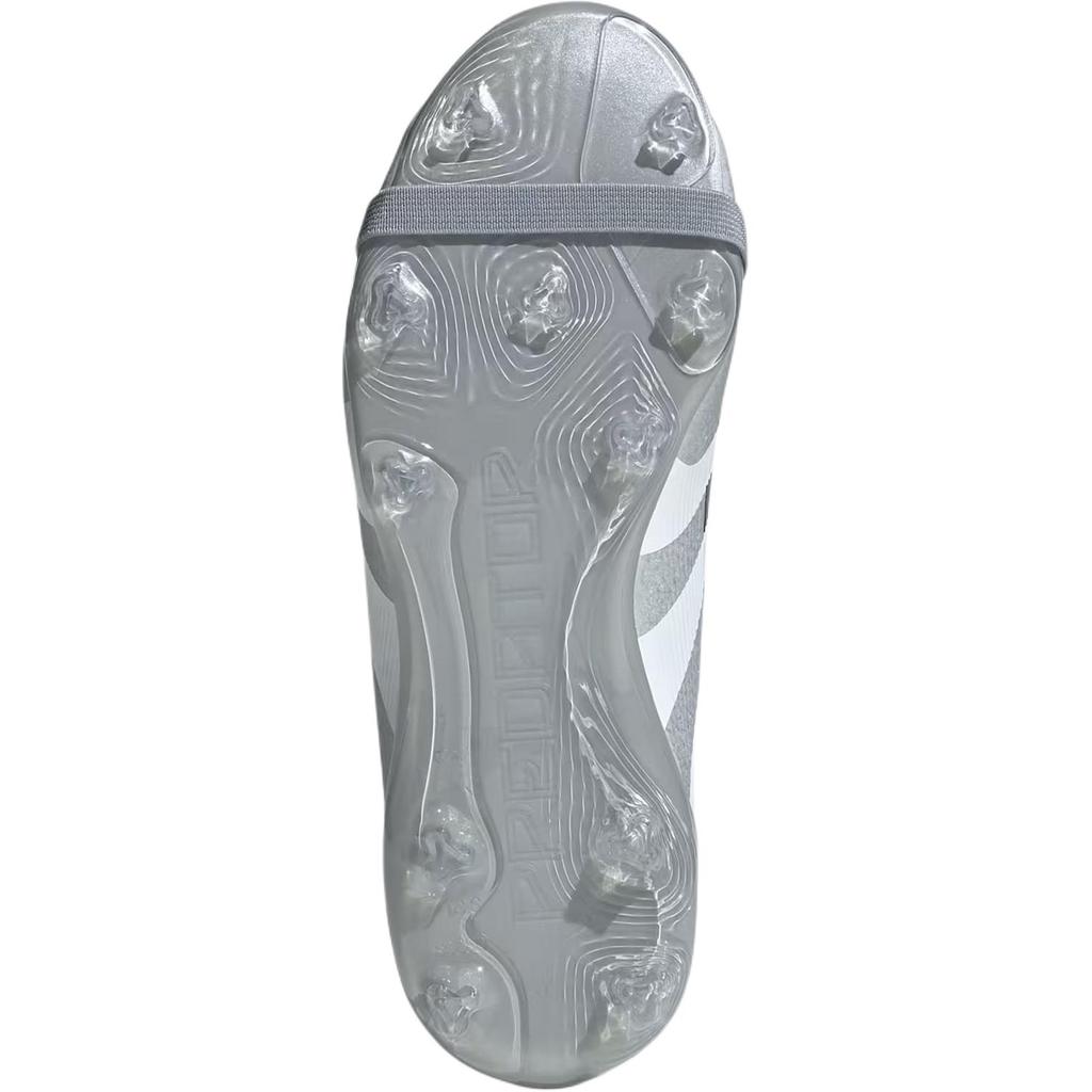 Adidas Jude Bellingham X Predator 24 League Foldover Tongue FG MG K Chrome Dream Kids Sneakers Silver Silver-Metallic Legacy-Burgundy JQ2902