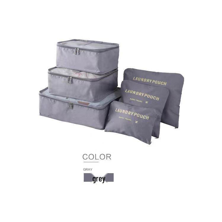 Travel Bag 6-Piece Set: Oxford Cloth Organizer for Underwear, Bras, and Shoes