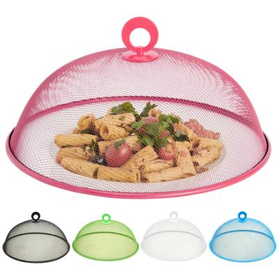 Copertura Rotonda in Metallo per Cibo Rete Fine Protezione Cibo Cupola Robusta per Torta