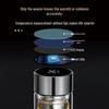 Xinke 350ML Double-Layer Glass Tea Infuser with Smart Temp Display