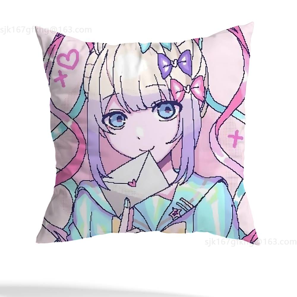 NEEDY GIRL OVERDOSE KAnge Pillowcase Casual Style Decoration, Suitable for Home Decoration (excluding Pillow Core)