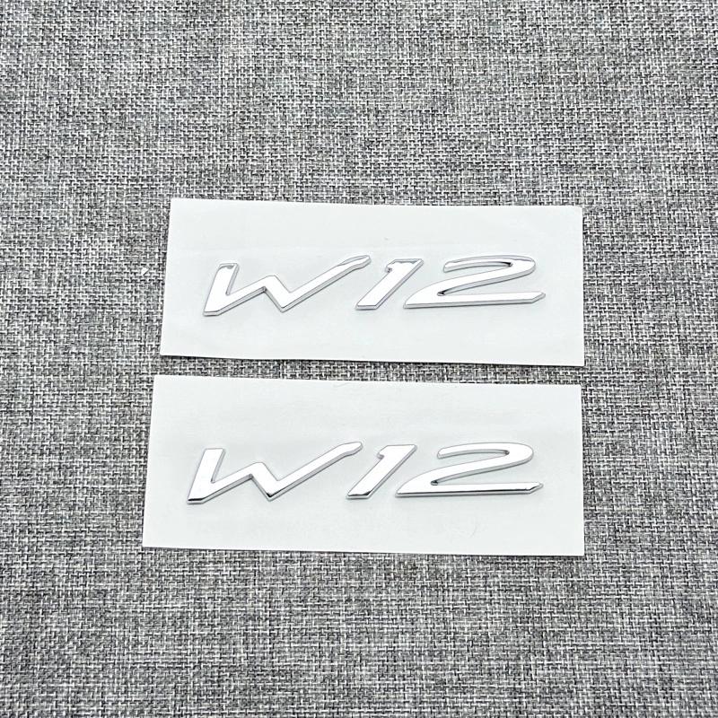 Black Silver Bentley W12 Speed GT Badge Fender Back Brand New (2pc) WT5