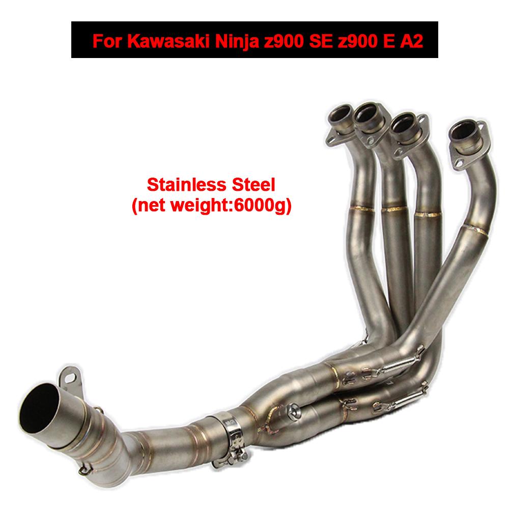 51MM Motorcycle Exhaust Escape System Header Pipe Connect Stainless Steel Tube For Kawasaki z900 2017-2025