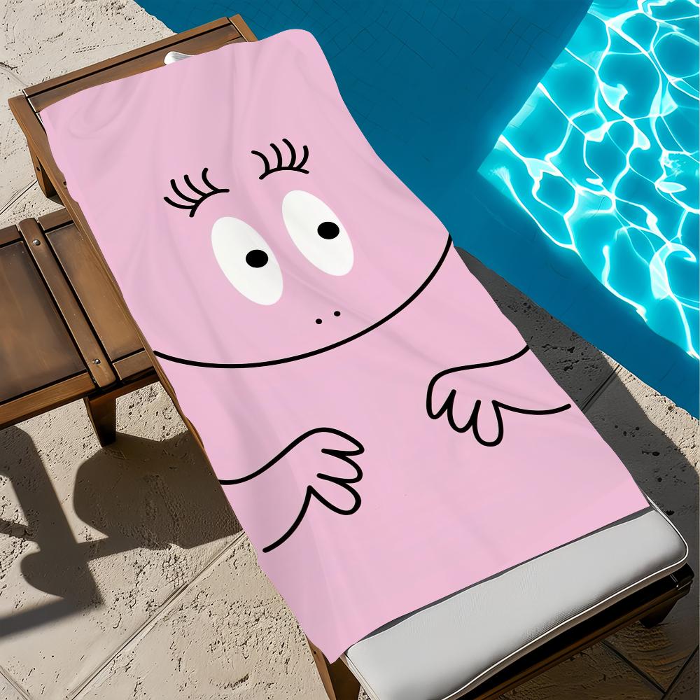 BB-Barbapapas-s cartoon Towel Beach Quick Dry Soft Pool Towels Gift for Travel Gym Shower Camping sports