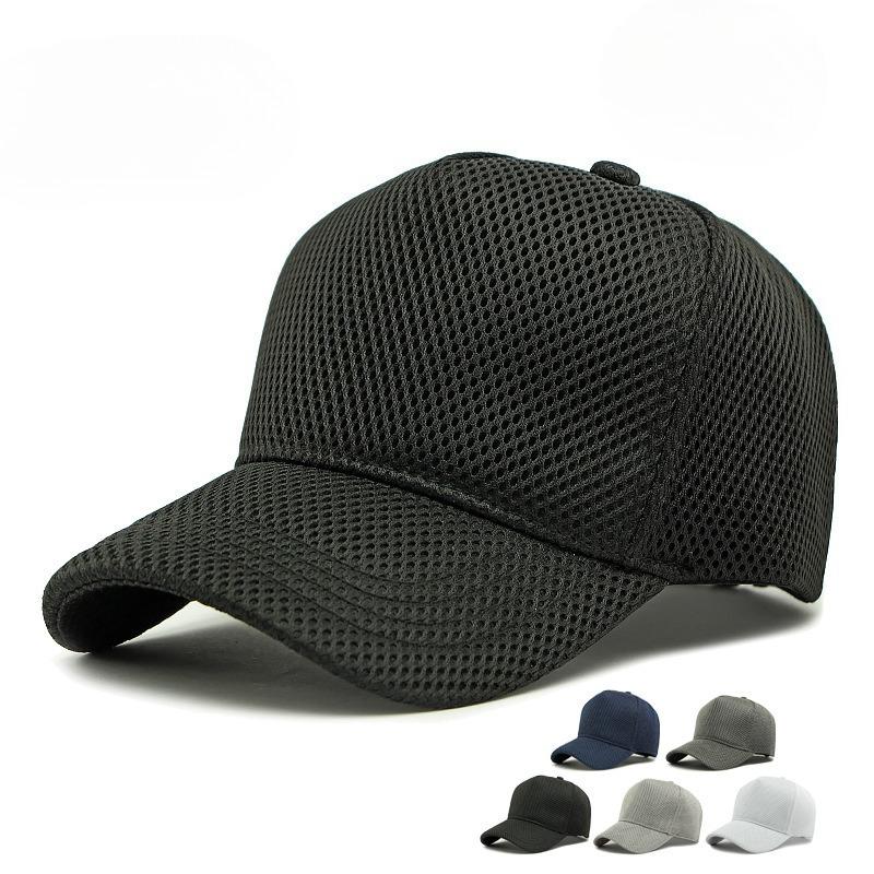 Large Head Size Full Mesh Baseball Cap High Crown Structured Trucker Hat Men Women Summer Breathable Outdoor Sun Hat
