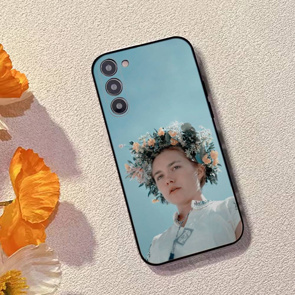Actress F-Florence Pugh Phone Case For Samsung Galaxy A73,A72,A71,A70,A53,A52,A51,Soft Silicone Black Cover