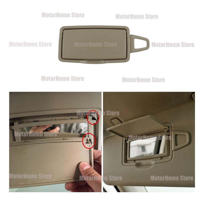 Sun Shade Visor Makeup Cosmetic Mirror Cover For Mercedes Benz W166 GL Class ML Class GLE 166 810