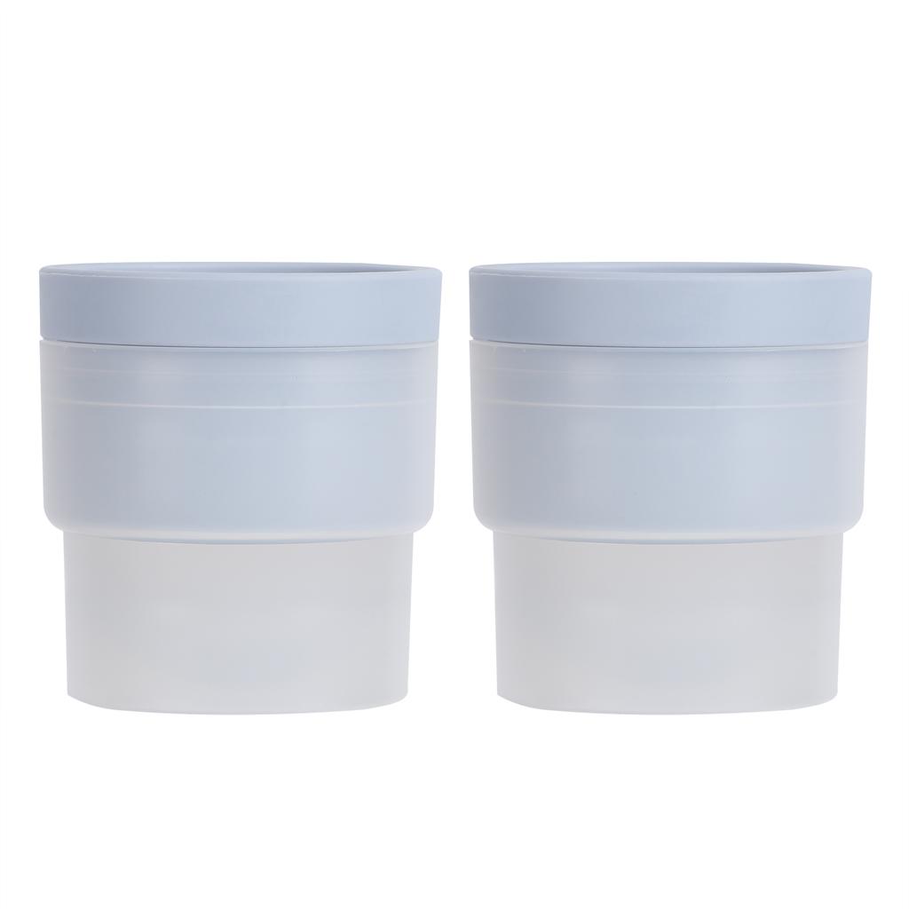 2Pcs Food Grade Ice Cubes Mold Round Odorless Flexible Ice Ball Making Mold for Kitchen