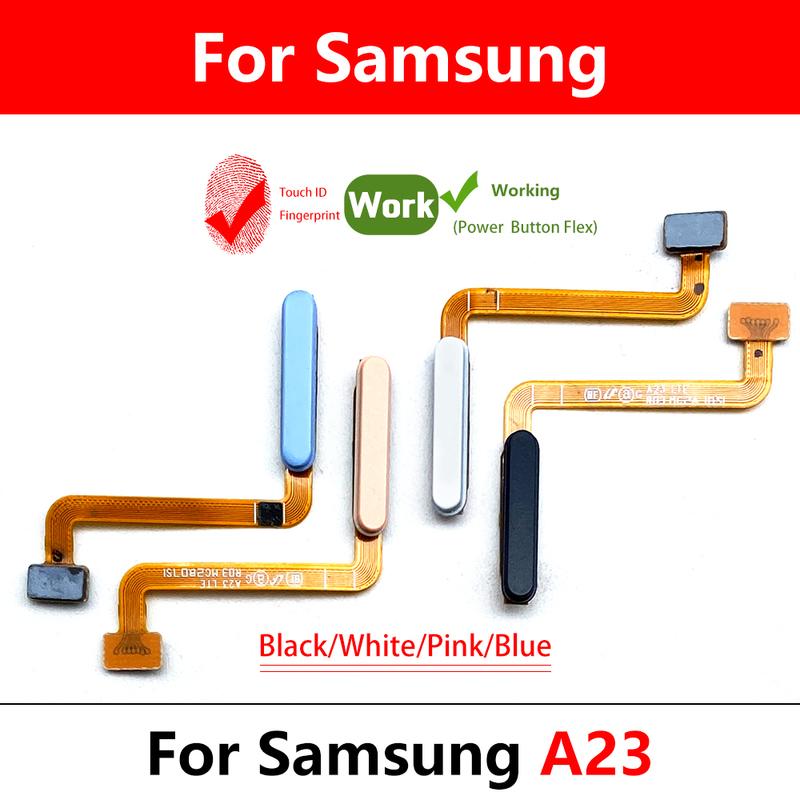 10 Stück, NEU Getestet für Samsung A32 A14 A13 5G A22 A23 A13 4G A04S A03S A12 Fingerabdrucksensor Scanner Tastatur Home-Button-Kabel