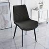 Polar Fleece Curved Chair Cover Solid Color Elastic Dining Room Seat Slipcovers Home Chair Covers for Hotel Wedding Party