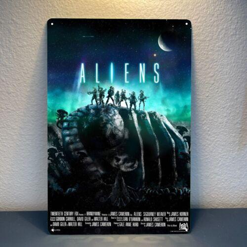 Aliens Scifi Movie Metal Poster Tin Sign xcm PlateAluminum 20x30cm(7.8x11.8inch)