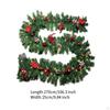 Artificial Christmas Garland Decoration Hanging Decorated with Pinecones,