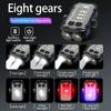 Mini LED Keychain Light Portable Magnetic EDC Flashlight Outdoor Camping Fishing Emergency Work Hat Clip Lamp With FingertipGyro