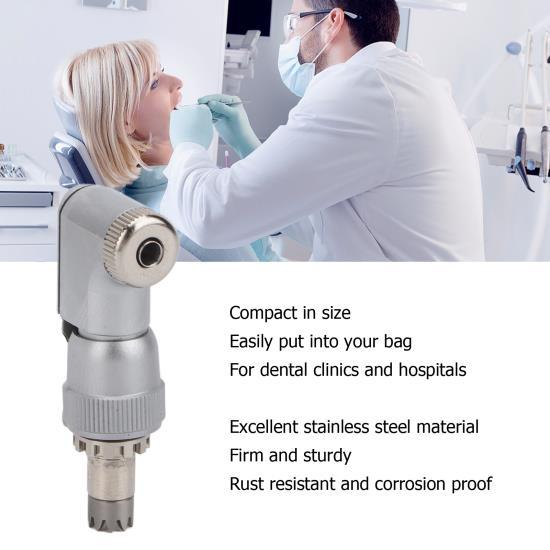 Low Speed Contra Angle Head Stainless Steel Dental Handpiece Replacement Accessory 