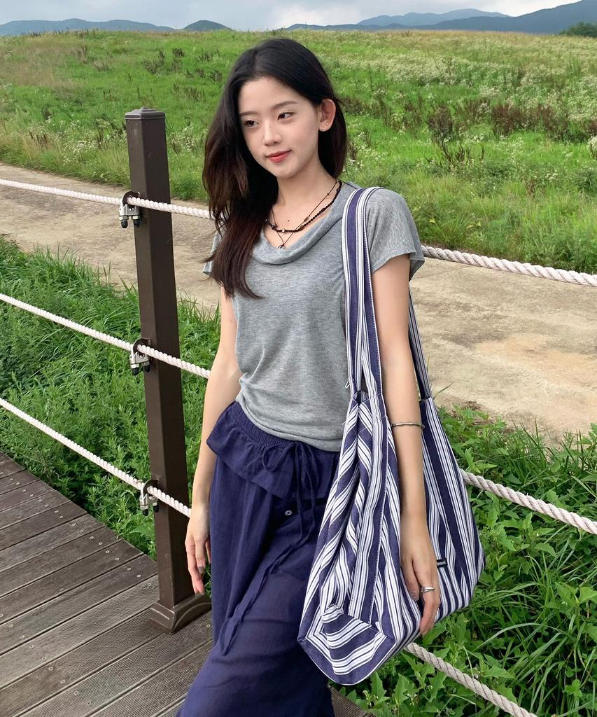 Masmarulez Maxi Easy Shoulder Bag_Stripe