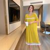 2021 Summer Lace Short Sleeve Loose Large Size Slim Dress - Women's Outdoor & Home Nightdress