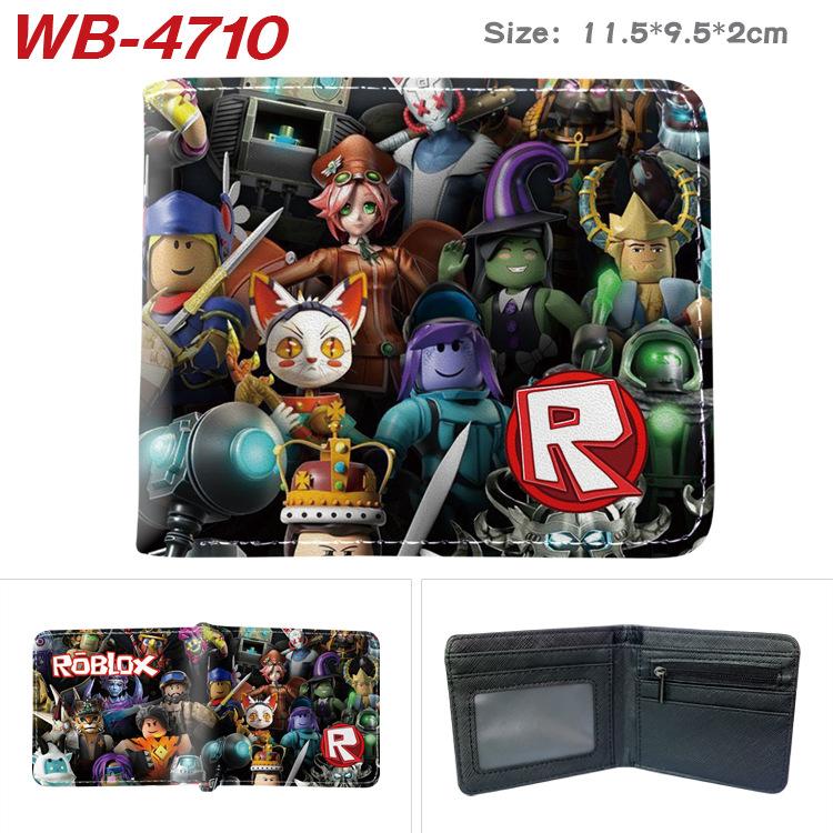 Virtual World Game Peripheral Wallet Cartoon Print Short Fold Card Holder Unisex 1pcs