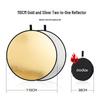 Godox 110CM Gold Silver 2-in-1 Foldable Reflector