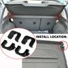 2 sady Klip na kryt batožinového priestoru pre Ford Focus Mondeo Fiesta C-Max Zadný batožinový priestor Kryt nákladového priestoru Klipy na kryt batožinového priestoru Otočný držiak
