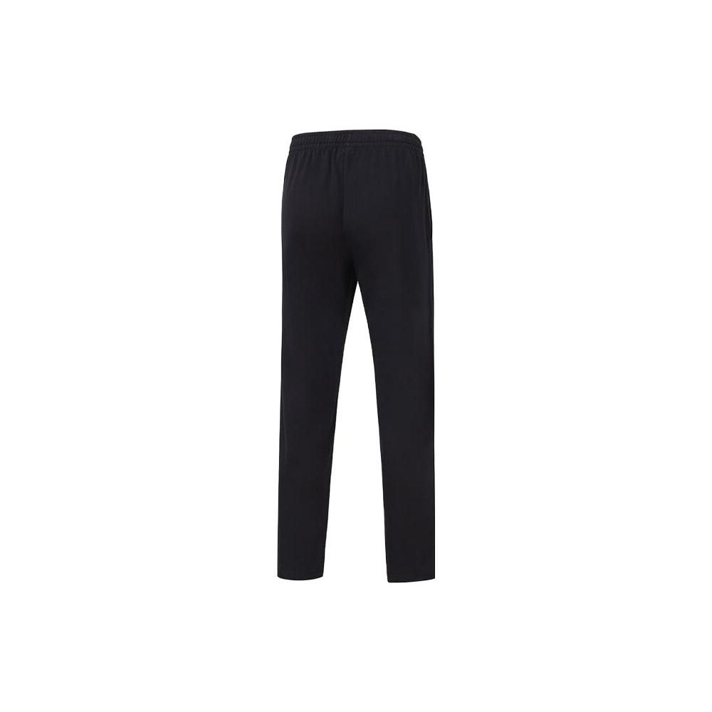 Li Ning Fitness Series Logo Straight Leg Knitted Sports Pants Men Pants Black AKLT979-1