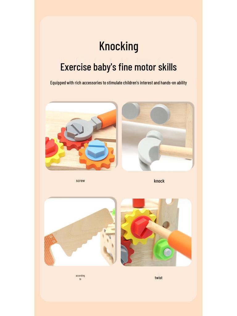 Kids' Educational Wooden Toolbox Set: Pretend Play & Cosplay Fun