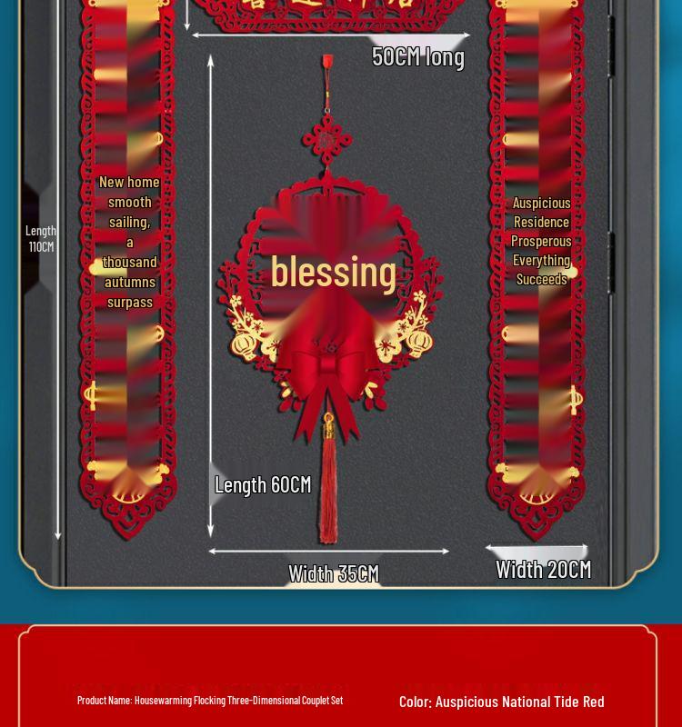 Magnetické uspořádání nového domova: Sada samolepek na dveře a dekorací na kolaudaci