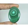 95Cts. Natural Green Malachite Oval Shape Cabochon Loose Gemstone 30X45X05MM D-325