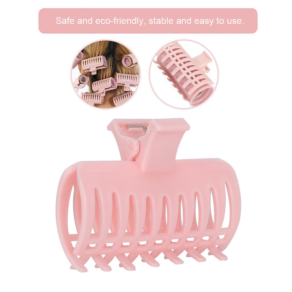 15Pcs Set Curler Clip Hair Roller Fixing Clamp Holding Section Claw Hairdressing ToolPink