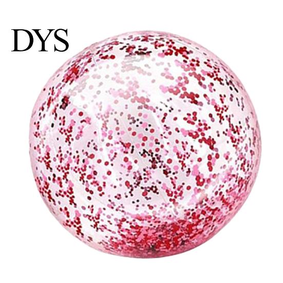Outdoor Play Ball 16/24-Inch Inflatable Glitter Beach Leak-proof Clear Balls with Confetti Summer Pool Sequins Kids Adults Swimming Party Toy Durable