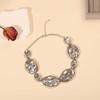 European and American jewelry metal wind heavy industry exaggerated hip-hop necklace autumn and winter high-end sense personalized jewelry item