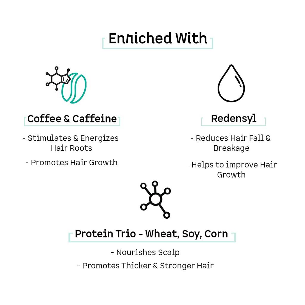 mCaffeine Coffee Scalp Tonic Spray With Caffeine Redensyl Proteins Energizing Root Care For Men And Women 100 ml