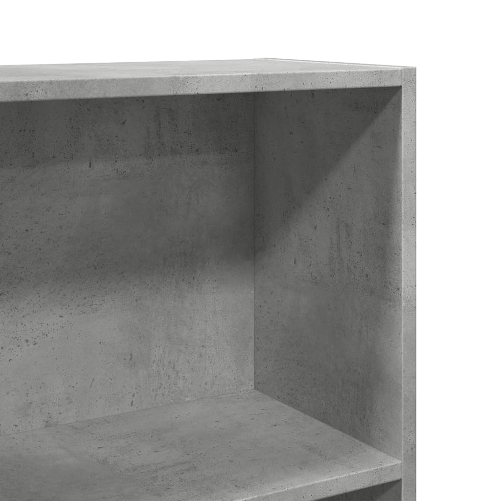 Bookshelf Concrete Grey 60 x 24 x 109 cm Engineered Wood
