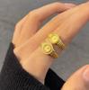 Women's 520 Confession Gold Watch Ring: Small, Adjustable, Niche Gift for Girlfriend