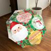 1pc Christmas ornaments and snowman illustration. Umbrella with Plastic Handle,Suitable for All Seasons Home Travel Outdoor UmbrellaDD226