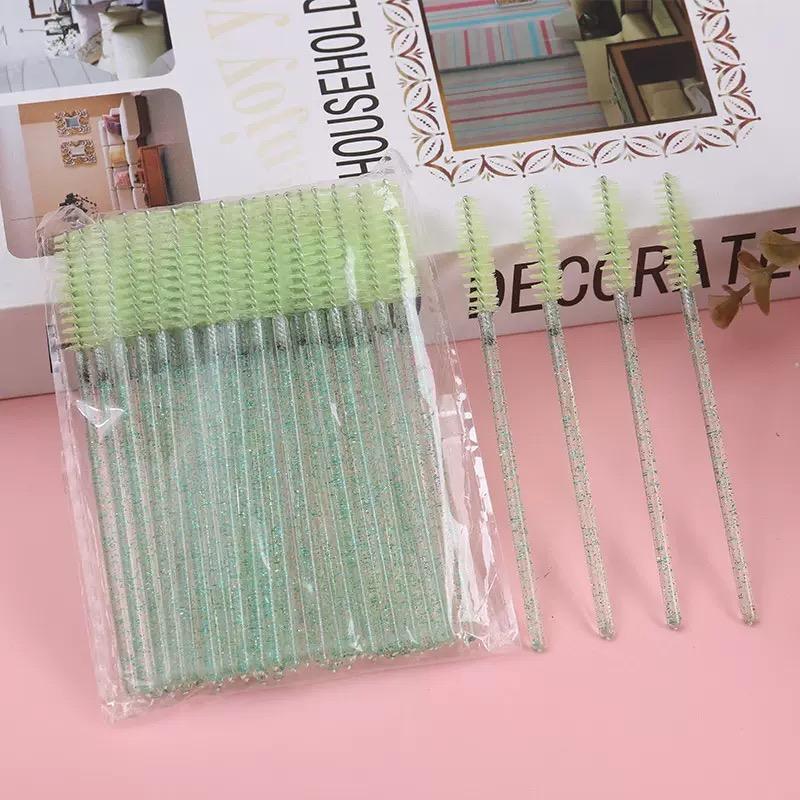 Portable Micro Nylon Eyelash Mascara Wand Lash Spoolies Brush Cosmetic Tools for Eye &  Makeup Minimum Order 50pcs