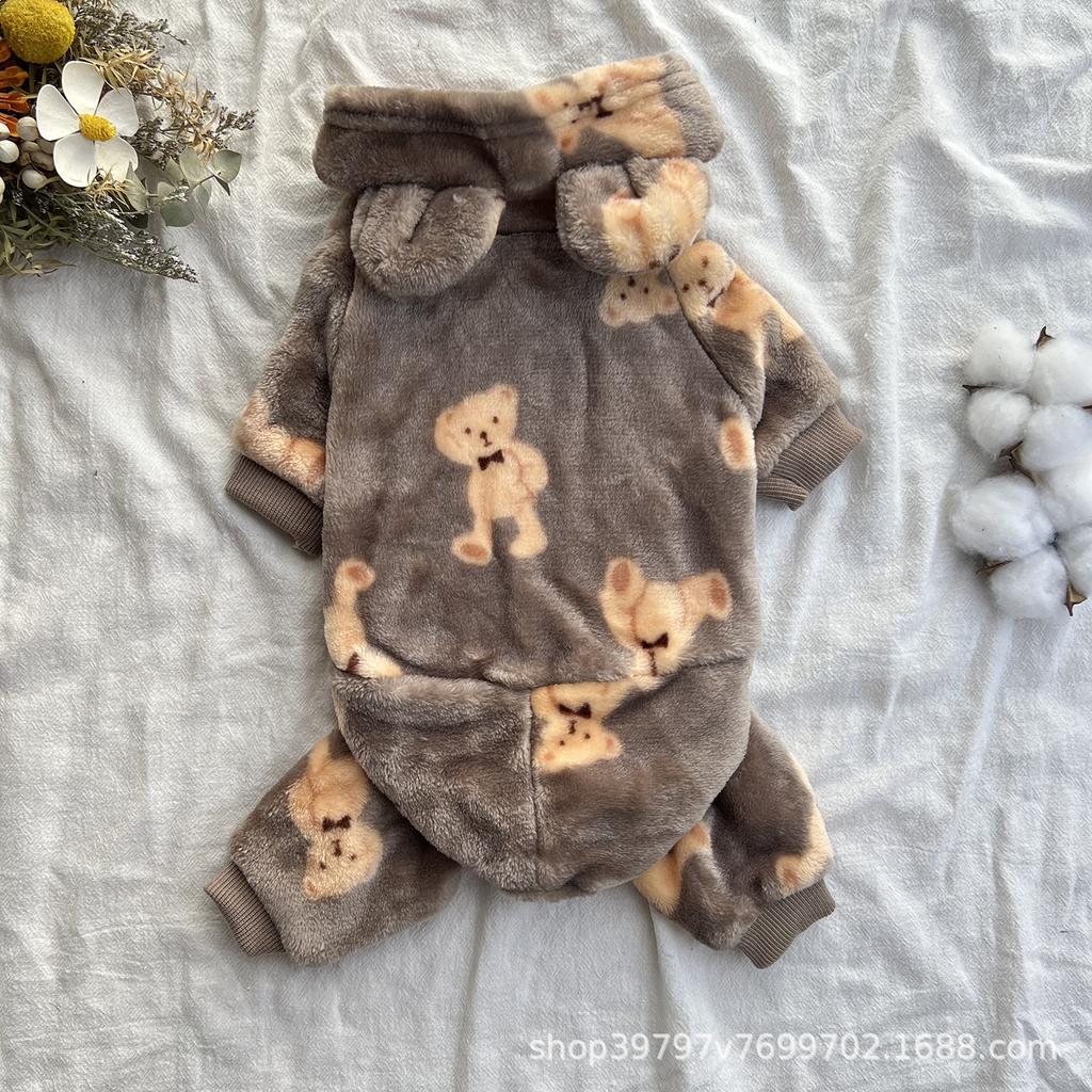 Dog clothes autumn and winter new small and medium-sized dog double-sided flannel teddy VIP pieces