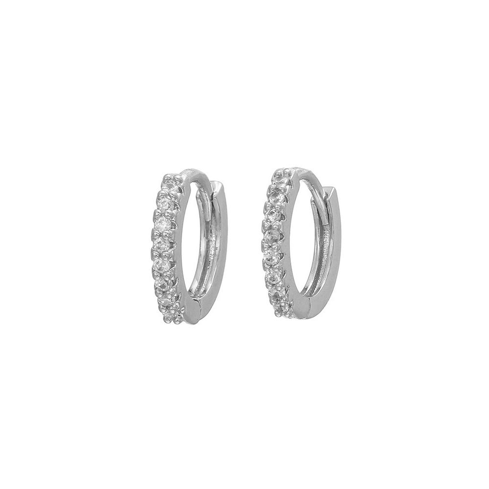 Exquisite Green Zircon Tassel Chain Stainless Steel Hoop Earrings 18K Gold Plated Heart Flower Piercing Earrings Fashion Jewelry