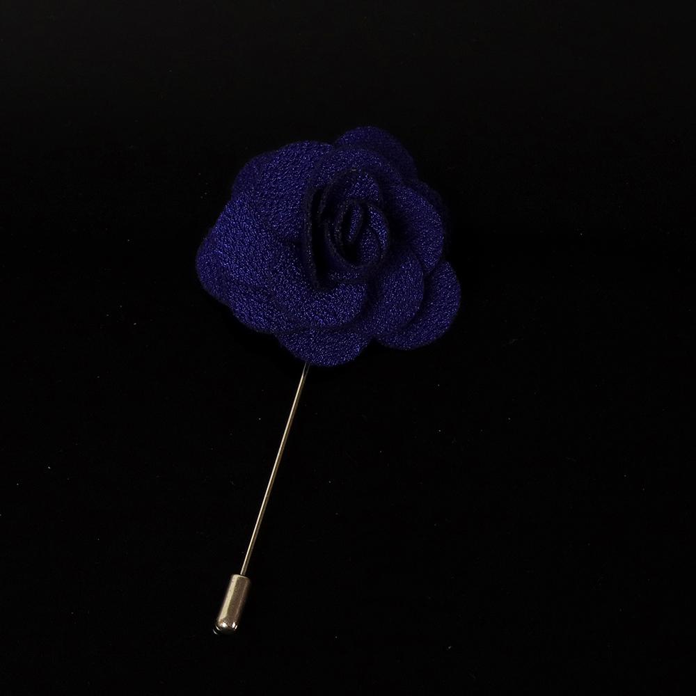 Colorful 4cm Rose Flower Brooches Red Pink Fabric Women Men Coat Pins Groom Wedding Party Breastpin Simple Suit Accessory Gift