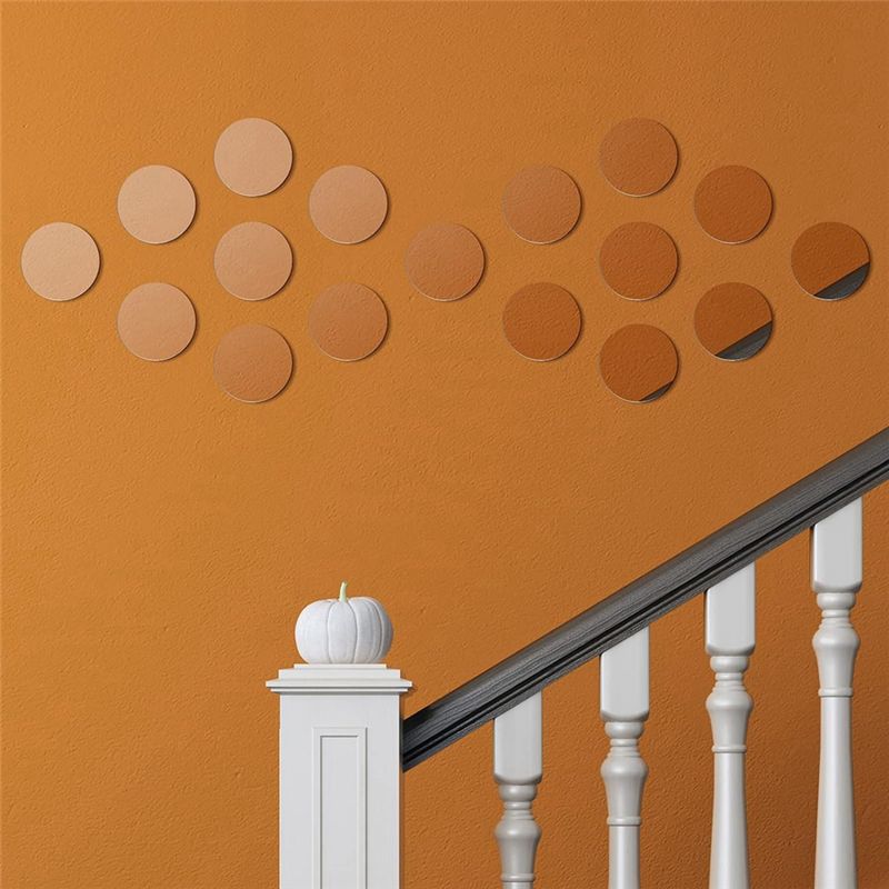 M-Modern-25 Pieces Acrylic Mini Size Round Mirror Adhesive Small Round Mirror Craft Mirror Tiles For Crafts (4 Inch In Diameter)