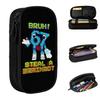 Bruh 67 Six Seven 6-7 Funny Brainrot Meme Pencil Case Double Layer Large-capacity School Accessories Pencil Case Stationery Gift