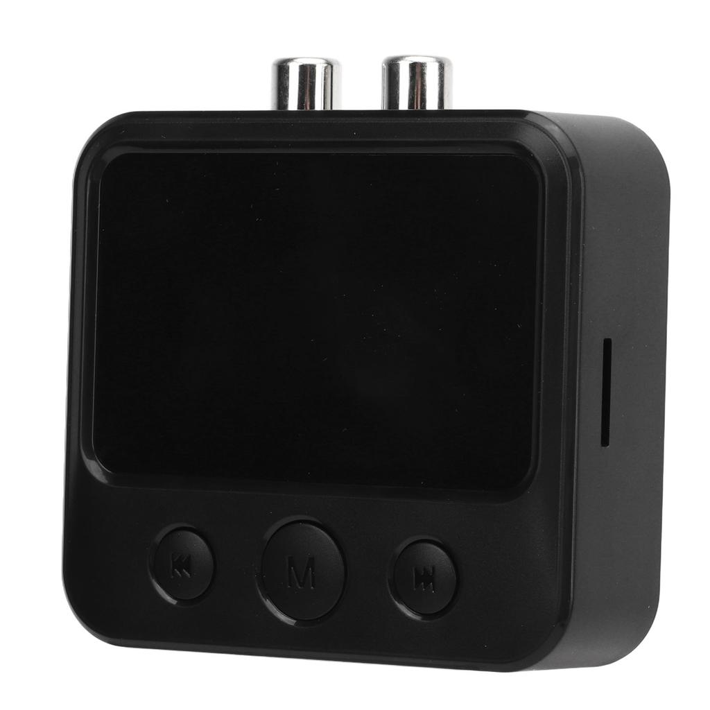 Bluetooth5.0 Receiver Transmitter 3.5MM Clear Screen Wireless Stereo Adapter for Headphones Speakers