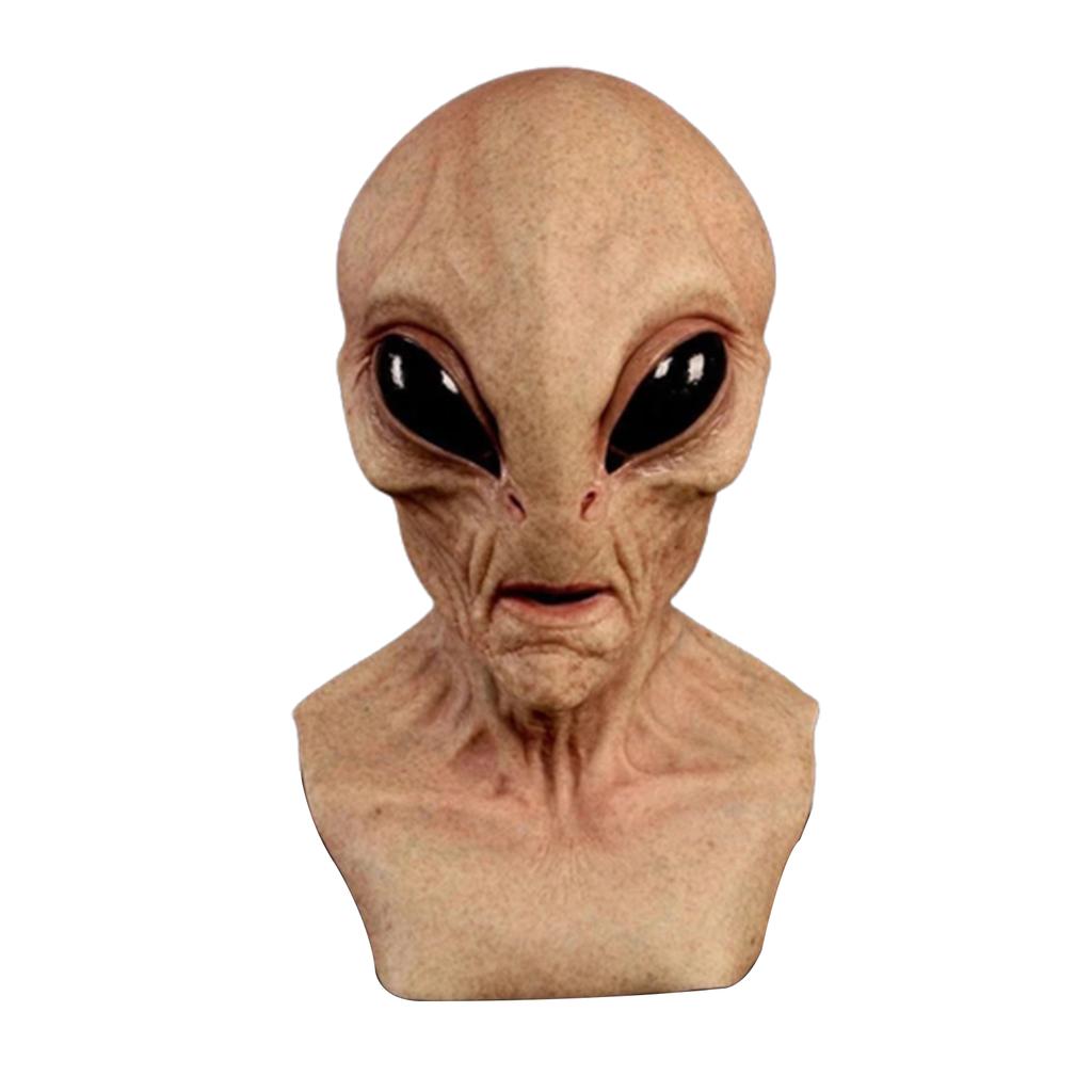 Halloween Alien Mask Scary Horrible Big Eyes Creepy Style Latex Mask Halloween Party Cosplay Themed Party Monster Mask