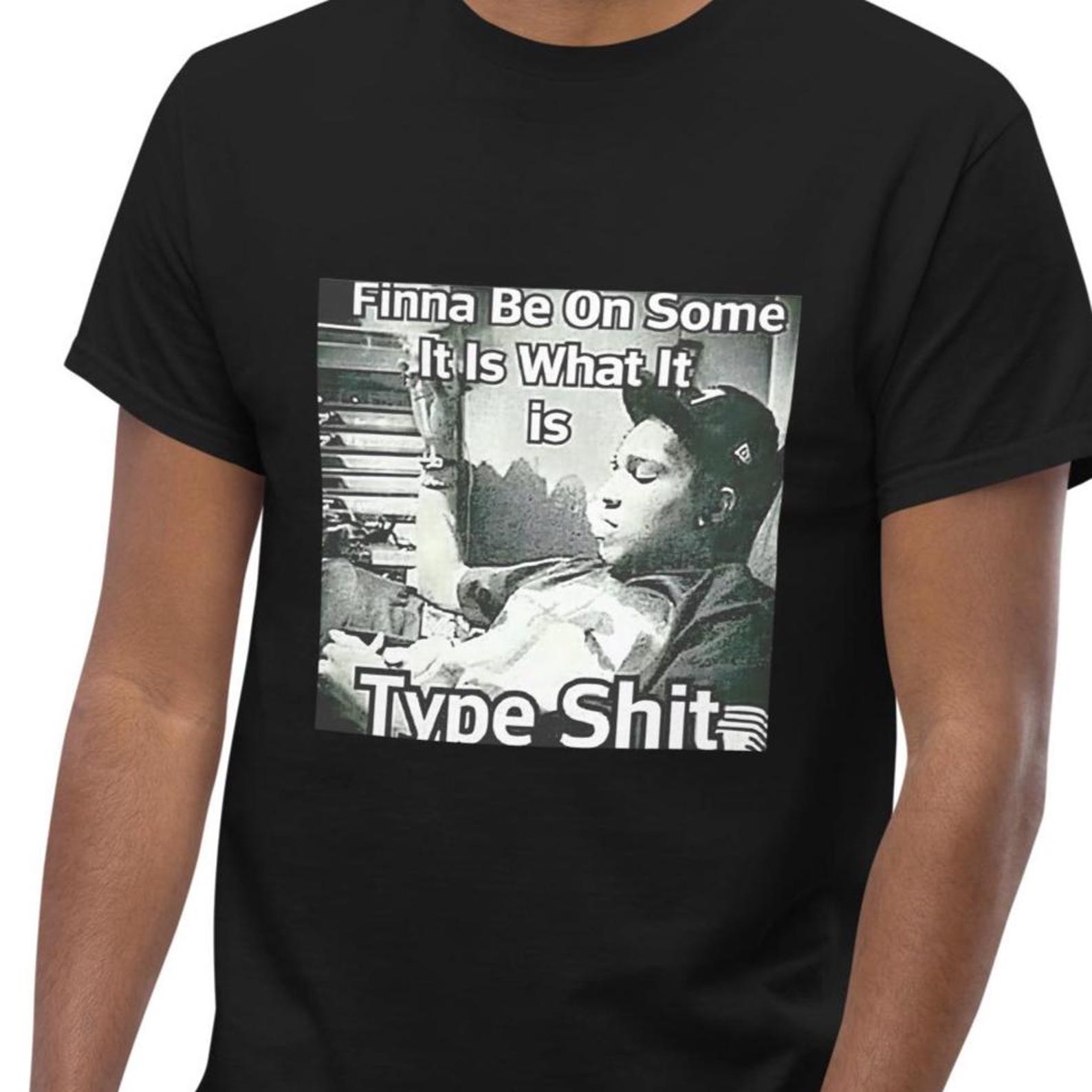 Funny Hood Irony Meme Shirt, Type Shit, Brainrot T-shirt, Hilarious Fried Memes, Rude Gift, Unhinged Shirts, Sarcastic Embarrassing Tee XL