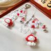 Cute Cartoon Lucky Cat Bead Keychain Kawaii Kitten Mobile Phone Chain Backpack Pendant Car Key Chain Accessories Gifts