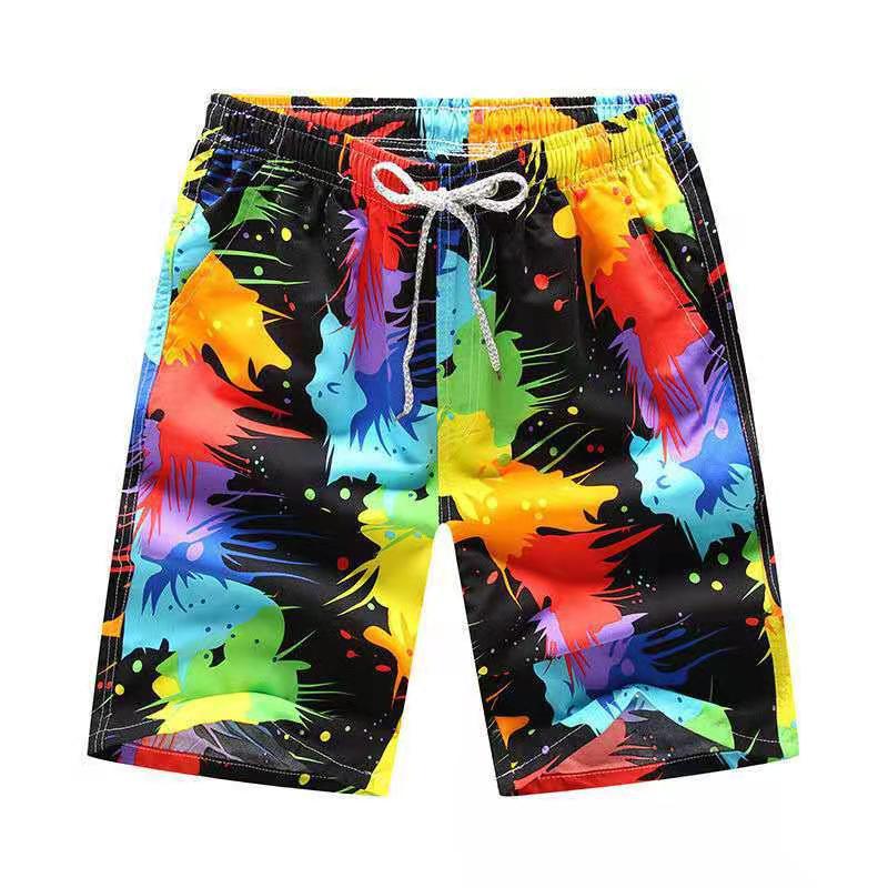 Sommer-Strandhose mit Surf-Print, lockere, lässige Caprihose