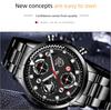 Trendy Brand Business Men's Watch Luxury Sports Men's Calendar Watch Student Sports Watch Stainless Steel Watch Quartz Watch